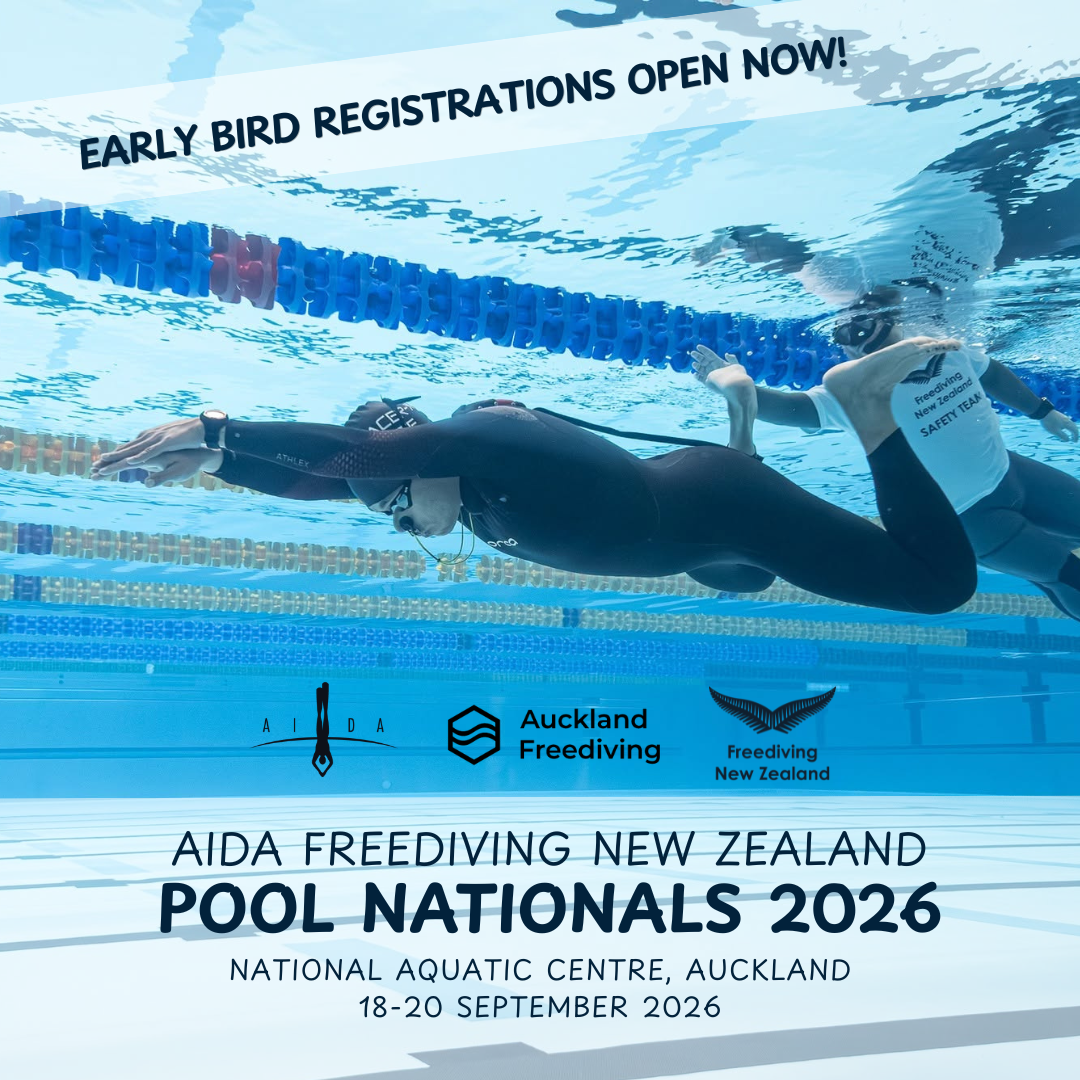 AIDA Freediving New Zealand Pool Nationals 2026